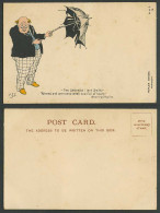 Delcampe - A.S.C. Artist Signed Old Postcard Lent Umbrella, Altered Worn Weak Full Of Tears - Non Classés
