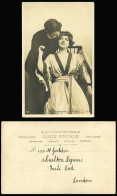 Delcampe - Actor Actress Ma Mie Georgette Par Ici Woman Lady Man Old Real Photo UB Postcard - Actores