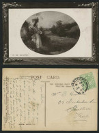 Delcampe - SHEEP Animals Woman Lady In The Meadows 1909 Old Art Artist Drawn Postcard - Non Classés