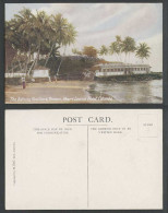Delcampe - Ceylon Old Postcard Bathing Pavilion Terrace, Mount Lavinia Hotel, Colombo Beach - Sri Lanka (Ceylon)