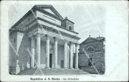 Delcampe - Ai585 Cartolina  Repubblica Di S.marino La Cattedrale 1916 - San Marino