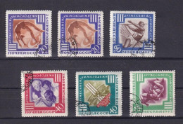 Delcampe - SA21e Russia USSR 1957 The Third International Youth Games Used Stamps - Autres & Non Classés