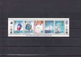 Delcampe - SA26d Solomon Islands 1986 USA Cup Yachting Championship Mint Strip Of 5 - Salomon (Iles 1978-...)