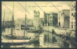 Delcampe - Savona Città Barca Cartolina ZQ0346 - Savona