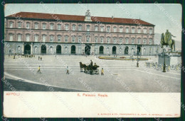 Delcampe - Napoli Città Palazzo Reale Carrozza Cartolina MT2538 - Napoli (Neapel)