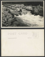 Delcampe - Japan Old Real Photo Postcard Men On Hozugawa Hozu Rapids River View Rocks Kyoto - Altri & Non Classificati