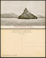 Delcampe - Cape Verde Saint S. Vicente Cabo Verde Ilheu Farol Madeira Portugal Old Postcard - Cabo Verde