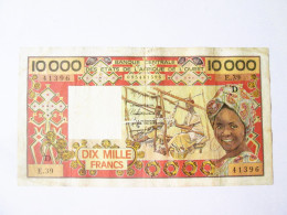 Delcampe - Rare! Mali 10000 Francs 1989 Banknote,see Pictures - Mali