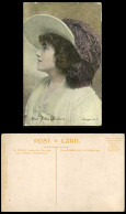 Delcampe - Edwardian Actress Miss Julia Nielson Neilson Old Colour Postcard Langfier Ltd - Actores