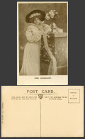 Delcampe - Actress Miss Enid Leonhardt Flowers Old Real Photo Postcard E.S. London No. 1215 - Actores