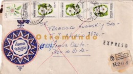 Delcampe - ARGENTINA EXPRESS COVER VILLA SAN MARCIAL ESTACION URQUIZA 1984 A LANUS OESTE BUENOS AIRES - Gebraucht