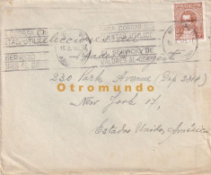 Delcampe - ARGENTINA COVER BANFIELD BUENOS AIRES 1934 SENT NEW YORK U.S. - Oblitérés