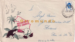 Delcampe - ARGENTINA COVER TUCAN ILLUSTRATION RECUERDO DEL CHACO 1974 PRESINDE ROCA A ROSARIO SANTA FE - Oblitérés