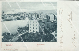 Delcampe - Ai575 Cartolina Savona Citta' Panorama 1900 - Savona