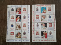 Delcampe - Vatican 2004 Set Sheets Pope Paul In Poland Stamps (Michel 1474/81 Klb) MNH - Neufs