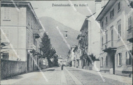 Delcampe - Ag746 Cartolina Domodossola Via Galletti  Provincia Di Verbania - Biella