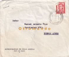 Delcampe - ARGENTINA COVER MUNICIPALIDAD DE VILLA ANGELA CHACO 1967 A BUENOS AIRES - Gebraucht