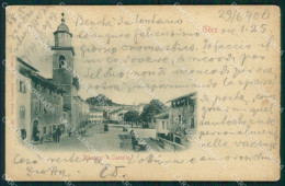 Delcampe - Gorizia Città Piazzetta Castello PIEGA Cartolina MT1389 - Gorizia