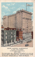 Delcampe - US New York City Hotel Martha Washington Vintage Postcard B948 - Other & Unclassified