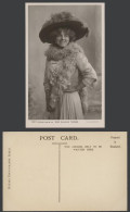 Delcampe - Actress Miss ELLALINE TERRISS, Glamour Lady, Large Hat Old Real Photo Postcard - Actores