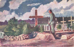 Delcampe - Wilna VILNIUS Wilno Lithuania Heldenfriedhof Soldat Graeber Wegweiser Kriegsgrae - Lithuania