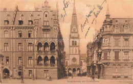 Delcampe - KoeLN  RHEIN Herwarthstrasse Christuskirche Kirchturm Jugendstil Passanten - Köln