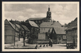 Delcampe - AK Geraberg /Thür. Wald, Ortspartie Mit Kirche - Gera