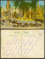 Delcampe - Burma Old Colour Postcard Shrines Shwe Dagon Pagoda Rangoon Temple Buddha Statue - Myanmar (Birma)