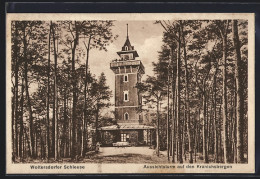 Delcampe - AK Woltersdorf / Erkner, Woltersdorfer Schleuse, Aussichtsturm Auf Den Kranichsbergen - Woltersdorf