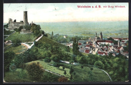 Delcampe - AK Weinheim / Bergstrasse, Ortsansicht Mit Der Burg Windeck - Weinheim
