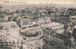 Delcampe - LEIPZIG Sachsen Koenigsplatz Stadtansicht Vogelperspektive Gebaeude Strassenbahn - Leipzig