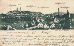 Delcampe - Freising Oberbayern Stadtpanorama - Freising