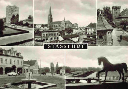 Delcampe - Stassfurt Sachsen-Anhalt Hochhaus Der Fernsehgeraetewerke Marienkirche Turmgasse - Stassfurt