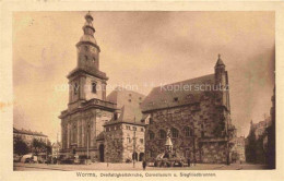 Delcampe - WORMS Rhein Dreifaltigkeitskirche Cornelianum Und Siegfriedbrunnen - Worms