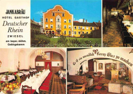 Delcampe - Zwiesel  Niederbayern Jankabraeu Hotel Gasthof Deutscher Rhein Restaurant - Zwiesel