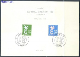 Delcampe - Germany, Federal Republic 1958 Mi 439-440 First Day Cover (XETB ZE5 GRM439-440) - Pigeons & Columbiformes