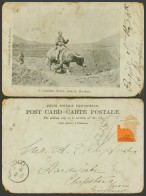 Delcampe - China 1904 Old UB Postcard Hankow Chinese Woman Riding Buffalo Boy Country Scene - China