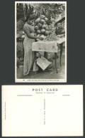 Delcampe - Ceylon Old Real Photo Postcard Cadju Nut Seller On Road To Kandy Cashew Nuts 68. - Sri Lanka (Ceylon)