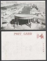 Delcampe - China Old Postcard Bird's Eye View Wharves Dairen Port Steamers Ships Wharf Pier - China