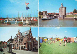 Delcampe - Enkhuizen NL Teilansichten Hafen Fahrgastschiff Campingplatz - Otros & Sin Clasificación