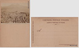 Delcampe - # NAPOLI - PANORAMA DA S. MARTINO- FOTO INCOLLATA SU SUPPORTO CARTOLINA - Napoli (Neapel)