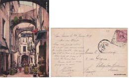 Delcampe - # SAN REMO: VIA PALMA    1909 - Imperia