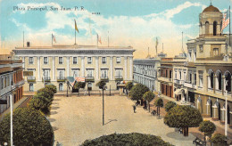 Delcampe - US Puerto Rico Plaza Principal San Juan Vintage Postcard B948 - Puerto Rico
