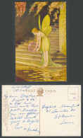 Delcampe - I R OUTHWAITE 1941 Old Postcard Fairy Crystal Gazer Ball Fairyland Elves Fairies - Non Classés