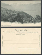 Delcampe - Switzerland Swiss Old Postcard Glion Et La Dent Du Midi, Mountain Lake Panorama - Non Classés