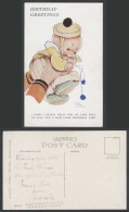Delcampe - MABEL LUCIE ATTWELL Old Postcard Hold Up, Give You Nice Long Birthday Kiss Set G - Non Classés