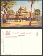 Delcampe - Burma Old Tuck's Oilette Postcard Queen's Golden Kyoung, Mandalay, Burmah Temple - Myanmar (Birma)
