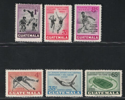 Delcampe - 1950 Guatemala, Giochi Sportivi Caraibici, Yvert # 173-178, MH* - Autres - Amérique