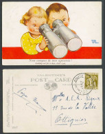 Delcampe - MABEL LUCIE ATTWELL 1935 Old Postcard Binoculars Looking Out For A Dear You 2887 - Non Classés