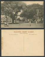 Delcampe - Ceylon Old Postcard Eye Hospital Colombo Street Scene Rickshaw Native Coolie 78. - Sri Lanka (Ceylon)